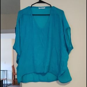 Brand New Aqua Blue Light Top.